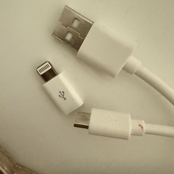 Adrienne Vittadini Metallic Gold Charging Dock Wristlet Clutch Powerbank - Picture 7 of 9